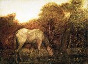 Albert Pinkham Ryder Grazing Horse USA oil painting artist